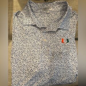 Men’s XXL Peter Millar Performance Polo - UMiami